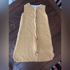 Muslin Kids Sleep Sack in Mustard - Lightweight Sleeper